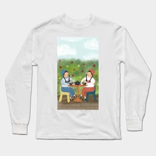 Twins at tea time Long Sleeve T-Shirt